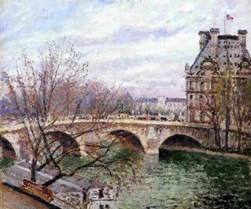  Royal Pintura al %C3%B3leo - el puente real y el pabellón de flores Camille Pissarro